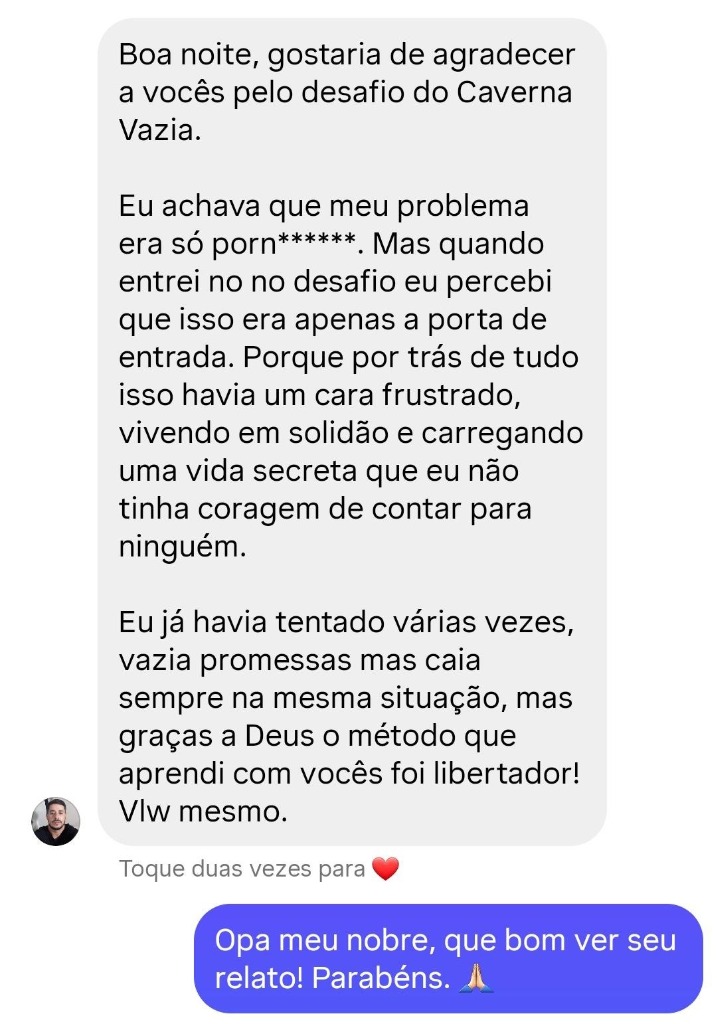 Depoimento de Libertação de Vícios
